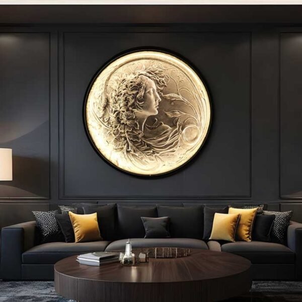 3D Autumn Girl Design Wall Panel - Image 2