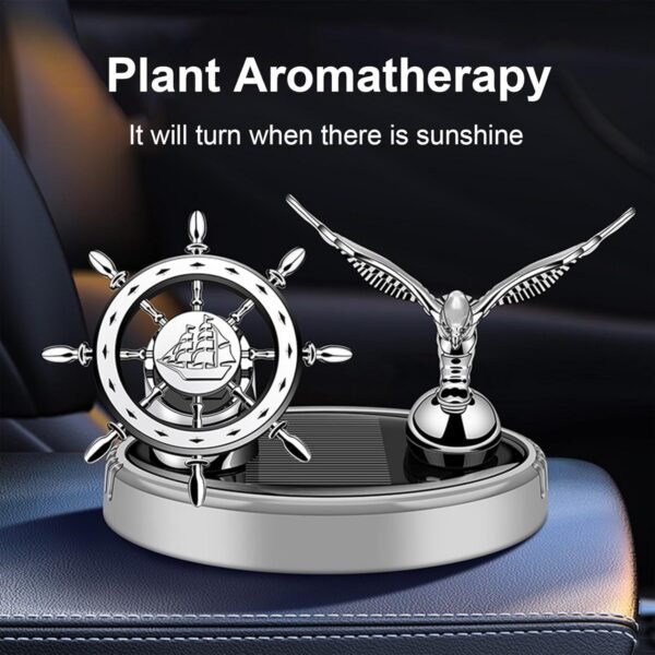 Car Air Freshener Eagle Solar Parfume Aromatherapy,Energy Spinning Solar With Perfume Liquid&Organic Fragrance For All Car Dashboard - Image 3