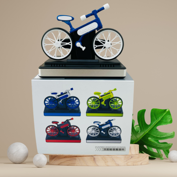 Bicycle Car Solar Perfume, Car Accessories Solar Car Perfumes & Fresheners For Dashboard Pod|Solar bicycle With Fragrance For Car - Image 5