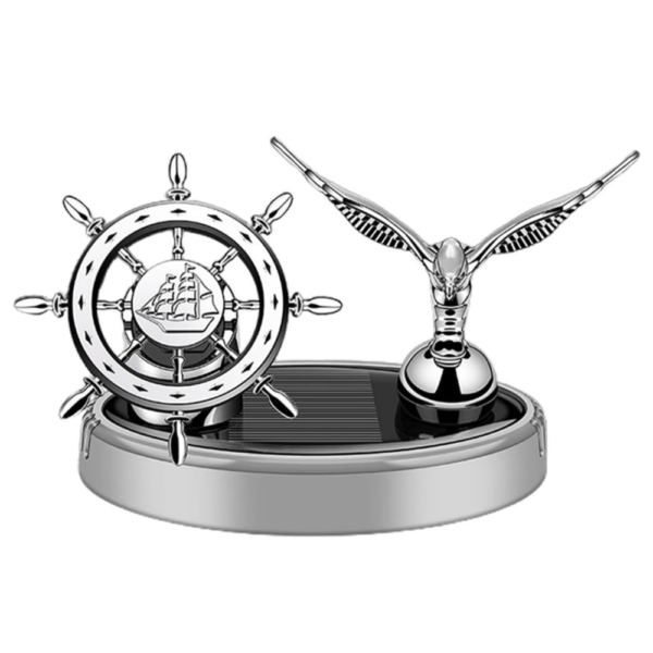 Car Air Freshener Eagle Solar Parfume Aromatherapy,Energy Spinning Solar With Perfume Liquid&Organic Fragrance For All Car Dashboard