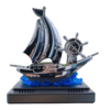 Premium Solar Perfume Ship Shaped Toy for Car Dashboard, Shipping Boat Model